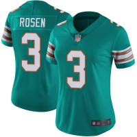 Nike Miami Dolphins #3 Josh Rosen Aqua Green Alternate Women's Stitched NFL Vapor Untouchable Limited Jersey