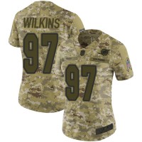 Nike Miami Dolphins #97 Christian Wilkins Camo Women's Stitched NFL Limited 2018 Salute to Service Jersey