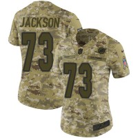 Nike Miami Dolphins #73 Austin Jackson Camo Women's Stitched NFL Limited 2018 Salute To Service Jersey