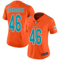 Nike Miami Dolphins #46 Noah Igbinoghene Orange Women's Stitched NFL Limited Inverted Legend Jersey