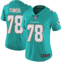 Nike Miami Dolphins #78 Laremy Tunsil Aqua Green Team Color Women's Stitched NFL Vapor Untouchable Limited Jersey