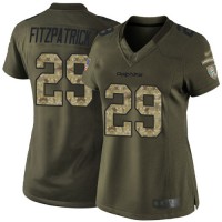 Nike Miami Dolphins #29 Minkah Fitzpatrick Green Women's Stitched NFL Limited 2015 Salute to Service Jersey