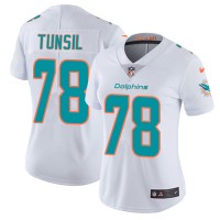 Nike Miami Dolphins #78 Laremy Tunsil White Women's Stitched NFL Vapor Untouchable Limited Jersey