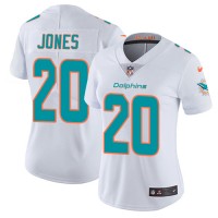 Nike Miami Dolphins #20 Reshad Jones White Women's Stitched NFL Vapor Untouchable Limited Jersey