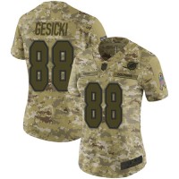 Nike Miami Dolphins #88 Mike Gesicki Camo Women's Stitched NFL Limited 2018 Salute to Service Jersey