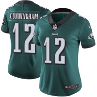 Nike Philadelphia Eagles #12 Randall Cunningham Midnight Green Team Color Women's Stitched NFL Vapor Untouchable Limited Jersey