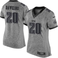 Nike Philadelphia Eagles #20 Brian Dawkins Gray Women's Stitched NFL Limited Gridiron Gray Jersey