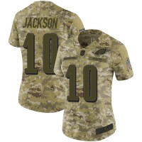 Nike Philadelphia Eagles #10 DeSean Jackson Camo Women's Stitched NFL Limited 2018 Salute to Service Jersey