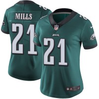 Nike Philadelphia Eagles #21 Jalen Mills Green Team Color Women's Stitched NFL Vapor Untouchable Limited Jersey
