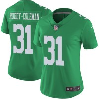Nike Philadelphia Eagles #31 Nickell Robey-Coleman Green Women's Stitched NFL Limited Rush Jersey