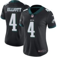 Nike Philadelphia Eagles #4 Jake Elliott Black Alternate Women's Stitched NFL Vapor Untouchable Limited Jersey