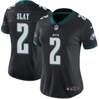 Nike Philadelphia Eagles #2 Darius Slay Black Alternate Women's Stitched NFL Vapor Untouchable Limited Jersey