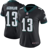 Nike Philadelphia Eagles #13 Nelson Agholor Black Alternate Women's Stitched NFL Vapor Untouchable Limited Jersey