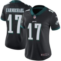 Nike Philadelphia Eagles #17 Harold Carmichael Black Alternate Women's Stitched NFL Vapor Untouchable Limited Jersey