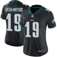 Nike Philadelphia Eagles #19 JJ Arcega-Whiteside Black Alternate Women's Stitched NFL Vapor Untouchable Limited Jersey