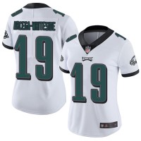 Nike Philadelphia Eagles #19 JJ Arcega-Whiteside White Women's Stitched NFL Vapor Untouchable Limited Jersey