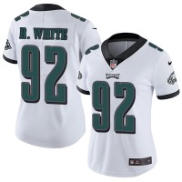 Nike Philadelphia Eagles #92 Reggie White White Women's Stitched NFL Vapor Untouchable Limited Jersey