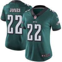 Nike Philadelphia Eagles #22 Sidney Jones Midnight Green Team Color Women's Stitched NFL Vapor Untouchable Limited Jersey