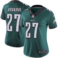 Nike Philadelphia Eagles #27 Malcolm Jenkins Midnight Green Team Color Women's Stitched NFL Vapor Untouchable Limited Jersey