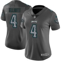 Nike Philadelphia Eagles #4 Jake Elliott Gray Static Women's Stitched NFL Vapor Untouchable Limited Jersey