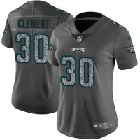 Nike Philadelphia Eagles #30 Corey Clement Gray Static Women's Stitched NFL Vapor Untouchable Limited Jersey