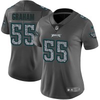 Nike Philadelphia Eagles #55 Brandon Graham Gray Static Women's Stitched NFL Vapor Untouchable Limited Jersey