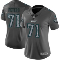 Nike Philadelphia Eagles #71 Jason Peters Gray Static Women's Stitched NFL Vapor Untouchable Limited Jersey