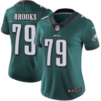 Nike Philadelphia Eagles #79 Brandon Brooks Midnight Green Team Color Women's Stitched NFL Vapor Untouchable Limited Jersey