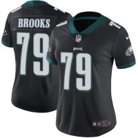 Nike Philadelphia Eagles #79 Brandon Brooks Black Alternate Women's Stitched NFL Vapor Untouchable Limited Jersey