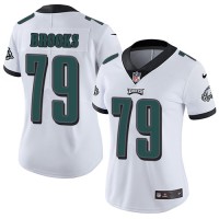 Nike Philadelphia Eagles #79 Brandon Brooks White Women's Stitched NFL Vapor Untouchable Limited Jersey