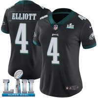 Nike Philadelphia Eagles #4 Jake Elliott Black Alternate Super Bowl LII Women's Stitched NFL Vapor Untouchable Limited Jersey