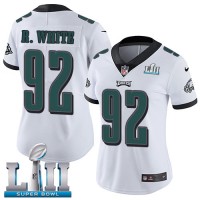 Nike Philadelphia Eagles #92 Reggie White White Super Bowl LII Women's Stitched NFL Vapor Untouchable Limited Jersey