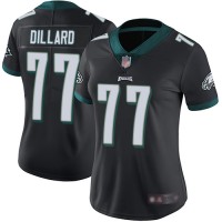 Nike Philadelphia Eagles #77 Andre Dillard Black Alternate Women's Stitched NFL Vapor Untouchable Limited Jersey
