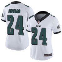 Nike Philadelphia Eagles #24 Jordan Howard White Women's Stitched NFL Vapor Untouchable Limited Jersey