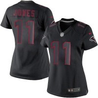 Nike Atlanta Falcons #11 Julio Jones Black Impact Women's Stitched NFL Limited Jersey
