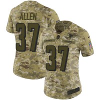 Nike Atlanta Falcons #37 Ricardo Allen Camo Women's Stitched NFL Limited 2018 Salute to Service Jersey