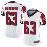 Nike Atlanta Falcons #63 Chris Lindstrom White Women's Stitched NFL Vapor Untouchable Limited Jersey