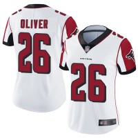 Nike Atlanta Falcons #26 Isaiah Oliver White Women's Stitched NFL Vapor Untouchable Limited Jersey