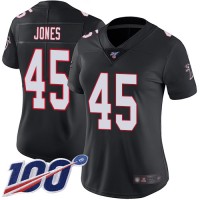 Nike Atlanta Falcons #45 Deion Jones Black Alternate Women's Stitched NFL 100th Season Vapor Limited Jersey