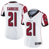 Nike Atlanta Falcons #21 Deion Sanders White Women's Stitched NFL Vapor Untouchable Limited Jersey