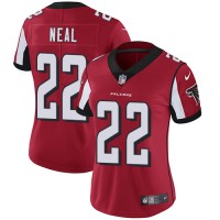 Nike Atlanta Falcons #22 Keanu Neal Red Team Color Women's Stitched NFL Vapor Untouchable Limited Jersey