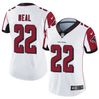 Nike Atlanta Falcons #22 Keanu Neal White Women's Stitched NFL Vapor Untouchable Limited Jersey