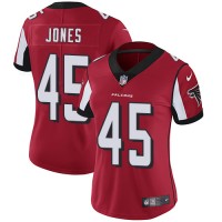 Nike Atlanta Falcons #45 Deion Jones Red Team Color Women's Stitched NFL Vapor Untouchable Limited Jersey