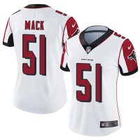 Nike Atlanta Falcons #51 Alex Mack White Women's Stitched NFL Vapor Untouchable Limited Jersey