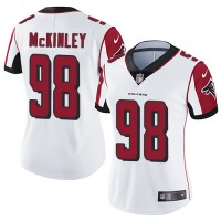 Nike Atlanta Falcons #98 Takkarist McKinley White Women's Stitched NFL Vapor Untouchable Limited Jersey