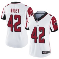 Nike Atlanta Falcons #42 Duke Riley White Women's Stitched NFL Vapor Untouchable Limited Jersey