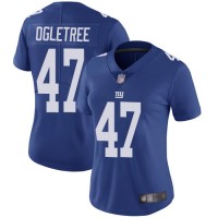 Nike New York Giants #47 Alec Ogletree Royal Blue Team Color Women's Stitched NFL Vapor Untouchable Limited Jersey