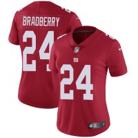 Nike New York Giants #24 James Bradberry Red Alternate Women's Stitched NFL Vapor Untouchable Limited Jersey
