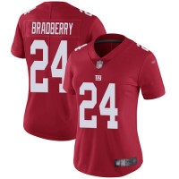 Nike New York Giants #24 James Bradberry Red Women's Stitched NFL Limited Inverted Legend Jersey