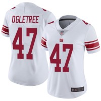 Nike New York Giants #47 Alec Ogletree White Women's Stitched NFL Vapor Untouchable Limited Jersey
